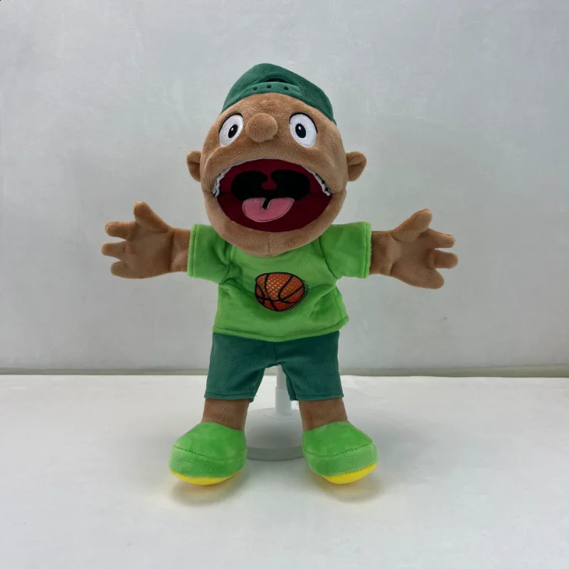 Free shipping Anime Jeffy Friends Hand Plushie Soft Cartoon Funny Finger Puppet Toy for Brithday Party Toys