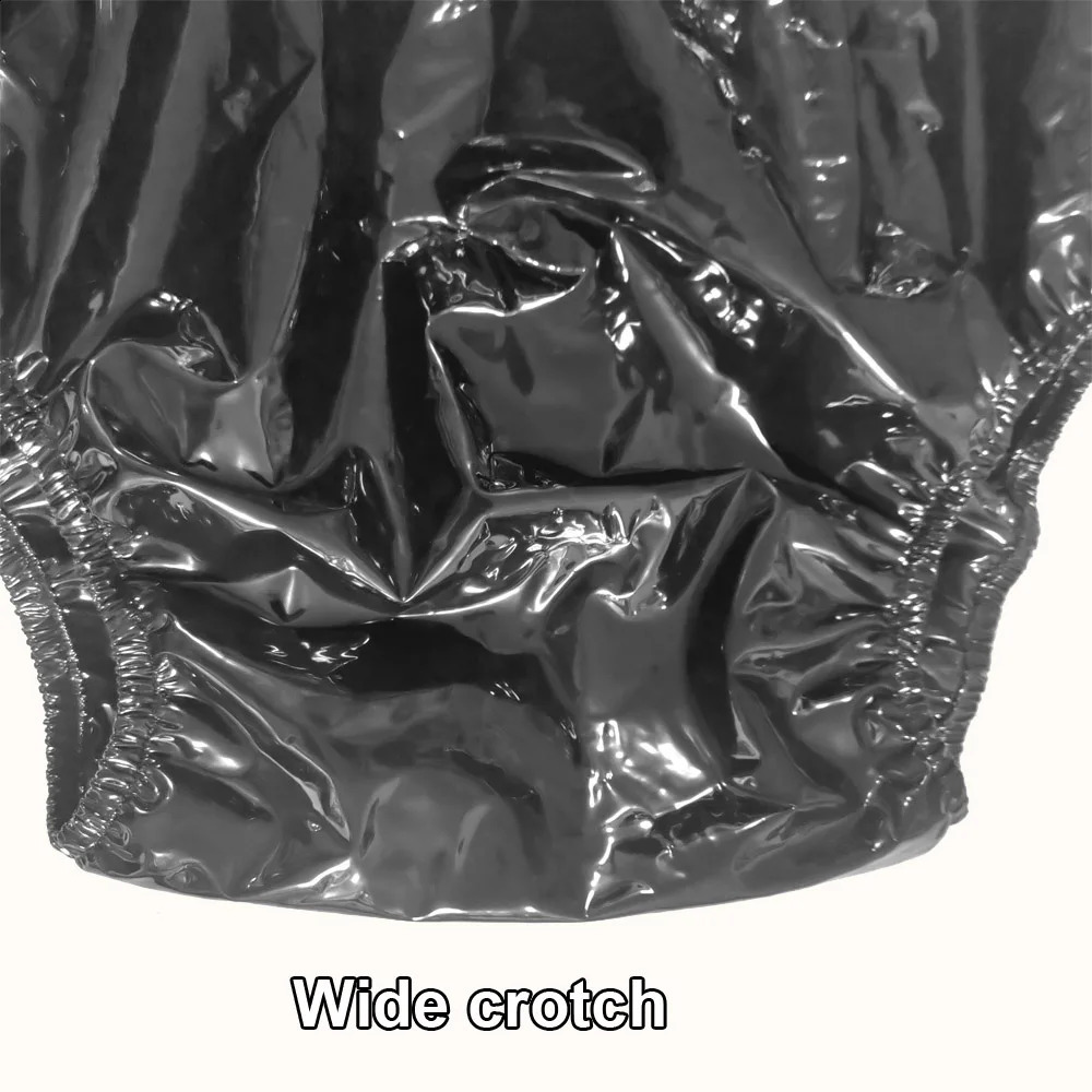 Reusable PVC Panties Adult Diapers Coat Leak-proof Plastic Teen Diaper Cover Non-disposable Diapers Non Transparent Black 250114