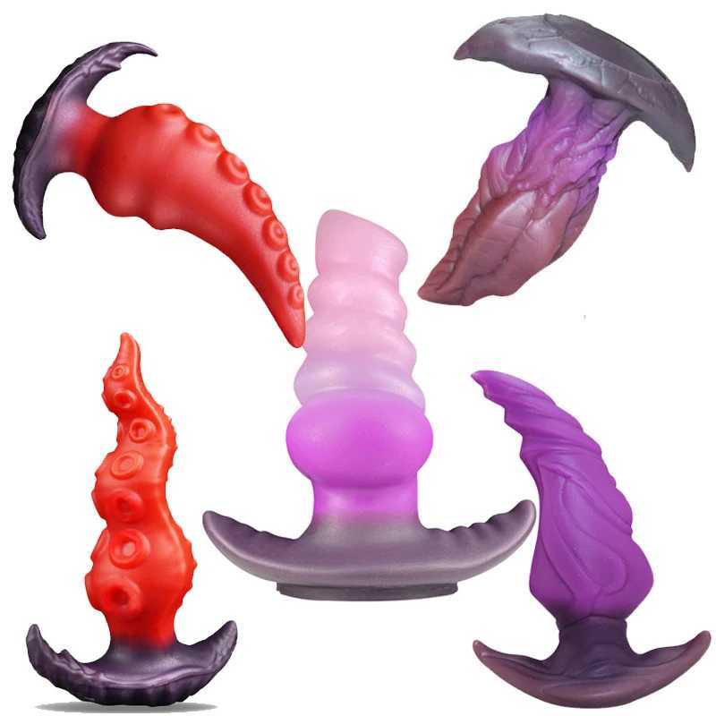 New Trend Wearable Anal Plug P Spot Stimulator Prostate Massage Fake Dildo Buttplug Sex Toy For Women Men Anal Dilator Adult 18XJ250121