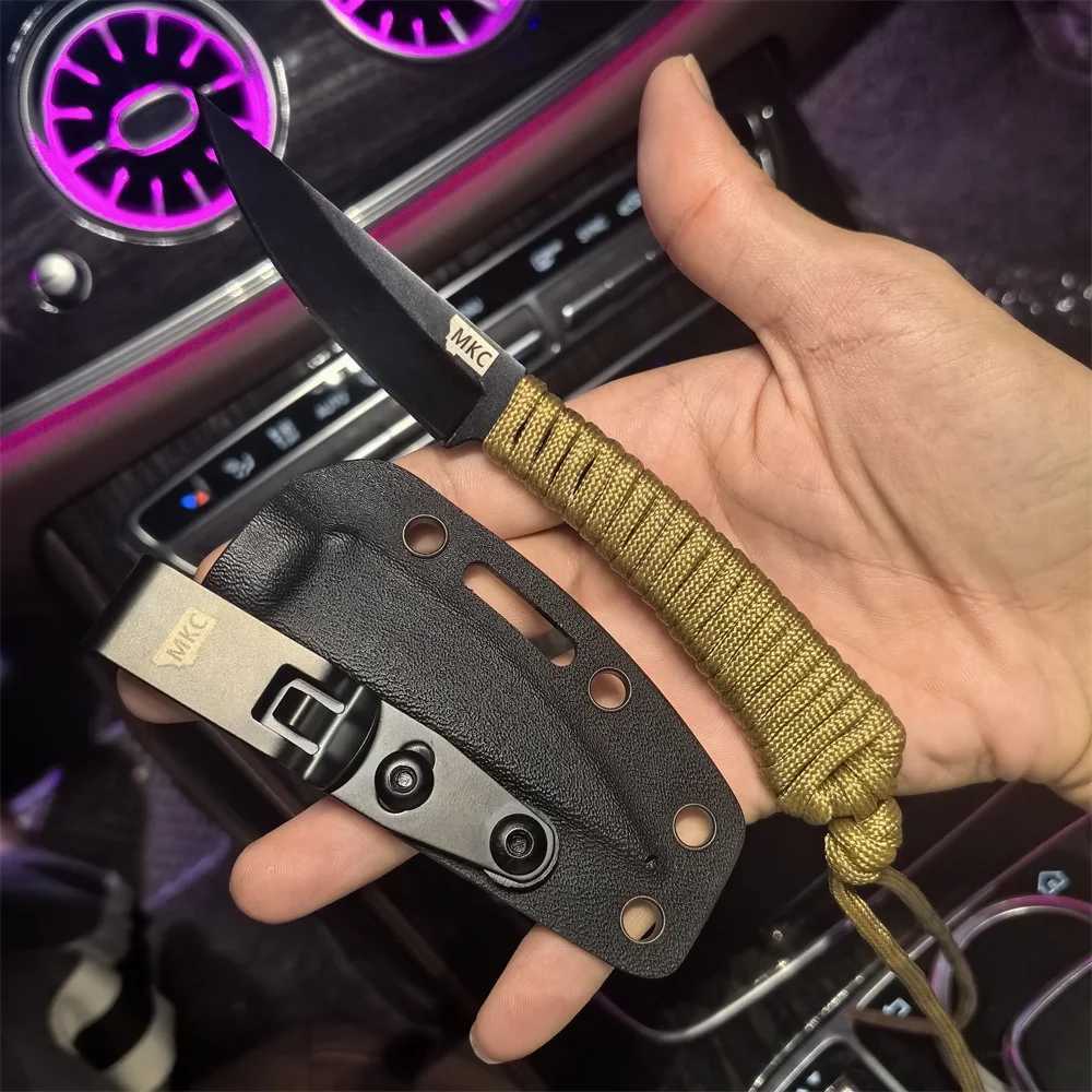 Portab MKC Montana Knife Company Speedgoat Fixed Knives 440c Blade Nylon Rope Hand Outdoor Tactical Cam Hunting EDC ToolXJ250118