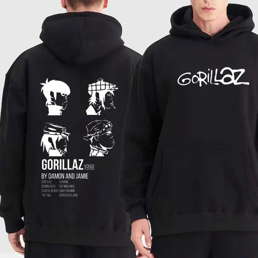 New Hoodies and Sportswear Unisex Coats Anime Sportswear Punk Costume Gorilla Printed Hoodie Fashion Hoodie Hip Hop Rap Hoodie Top X250125