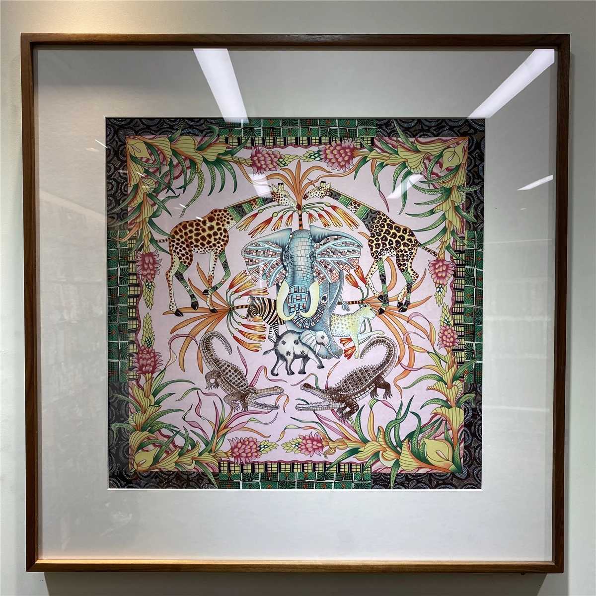 Famous Oil Painting Twill % Silk Scarf Fashion Women Scarf Wrs 53cm Square Scarves Head Scarf Hijab Neckerchief Bandana W250118