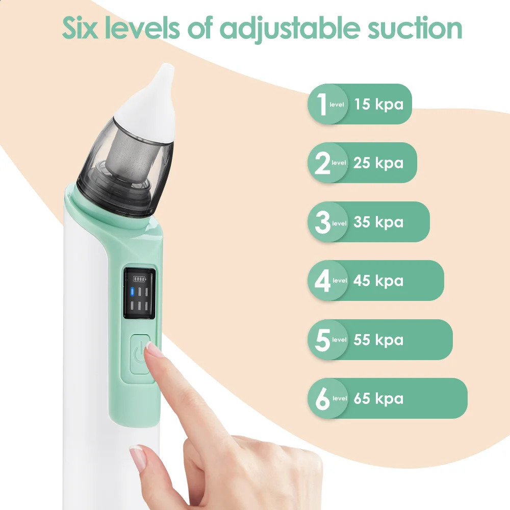 Nasal Aspirator born Electric Baby Nose Cleaner Vacuum Child Suction Rechargeable Safety Low Noise Antibackwash 250117