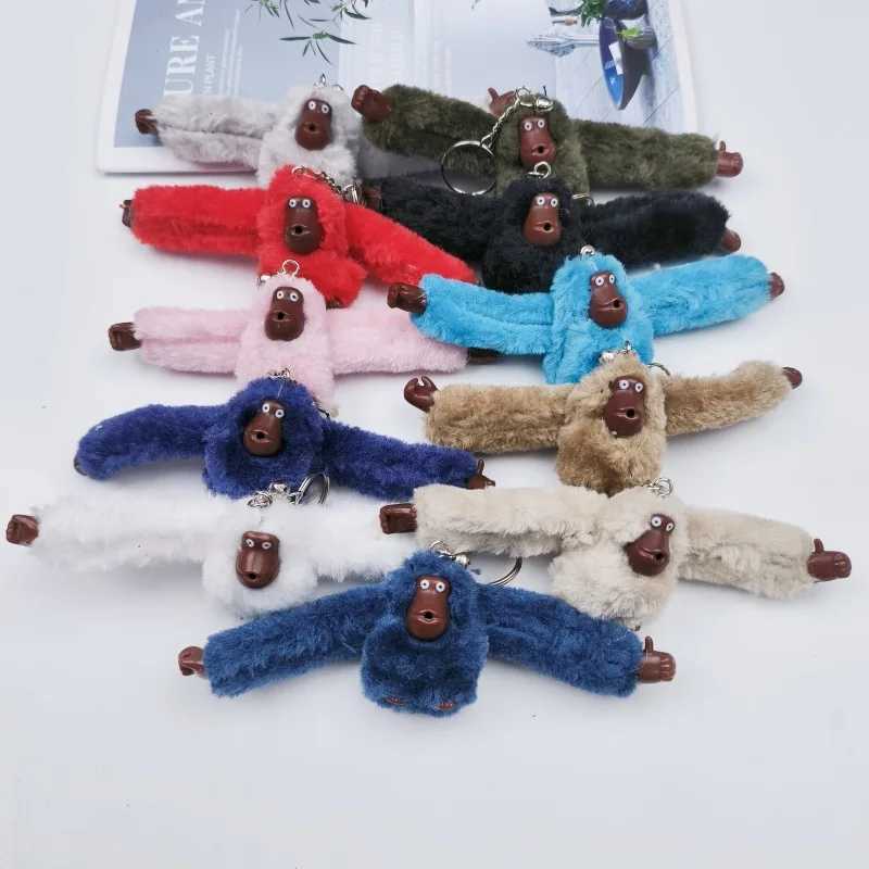 Cute plush monkey keychain gorilla backpack pendant long arm animal bag pendant keychain decoration for adults and children Birtay gifts W250116