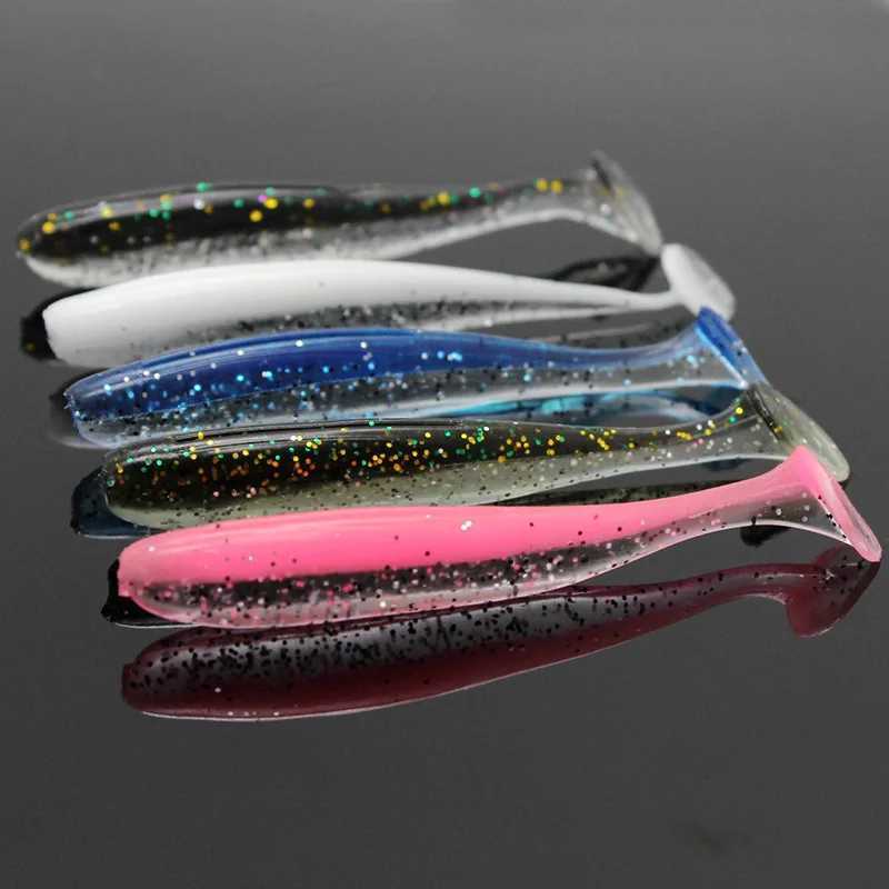 10Pcs/bag 70mm 90mm 120mm Swim Bait Lure Soft Plastics 2 Inch Saltwater Paddle Tail SwimbaitXJ250122