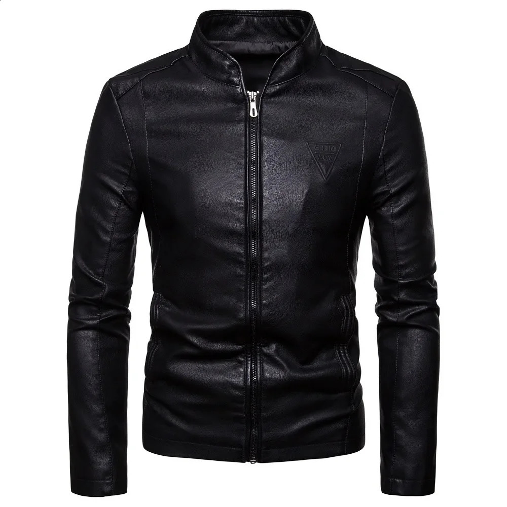 Fashionable Korean Style Mens Jacket Large Size Export Arrival For AutumnWinter Windproof Waterproof Leather Clothing 250110Z
