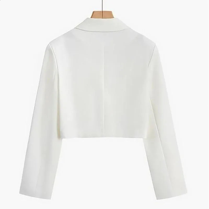 MEXZT Fashion JK Blazer Women Harajuku Spring Short Long Sleeve Solid Loose Top Elegant Korean Allmatch Button Chic Suit 250106