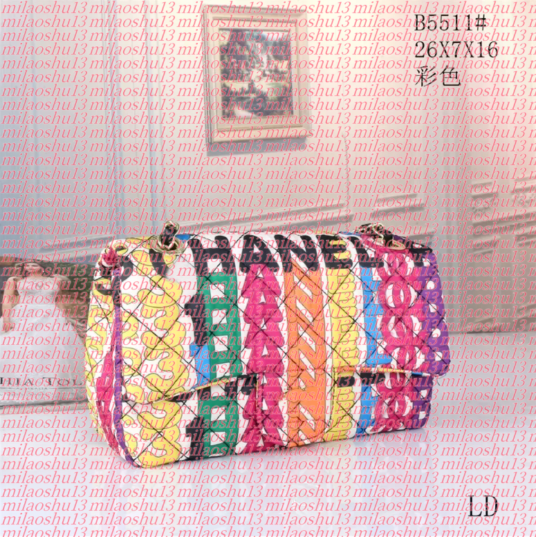 Top bags sacoche luxuries designer women bag custom brand handbag Women's leather gold chain crossbody black white pink cattle shoulder cc bag