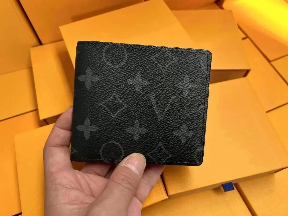 10A Genuine leather Designers Men wallets flower card holder women fashion plaid style purse mens Clutch wallet luxurys Man Bags with box and dustbag