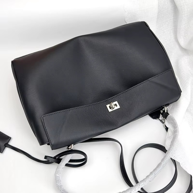 35Cm/29Cm Genuine Handbag Fashionable New And High-End Soft Leather Tote Bag, Street Retro Large Bag Head Layer Cowhide