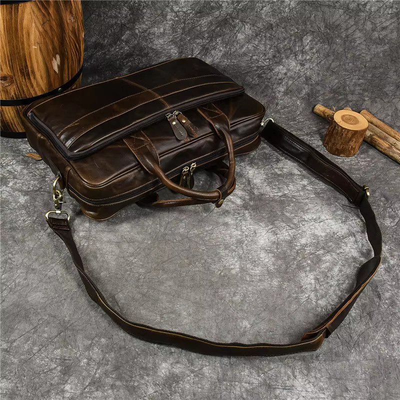 Designer Bag Genuine Handbag For Men Travel Briefcase Male Leather Shoulder Men's Business Laptop Bag Large Messenger Bags