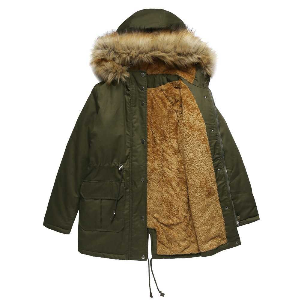 New European Cotton Padded Jacket Hooded Plush Collar Winter Warm Jacket Large WoMens Cotton Padded Jacket Womens Long Trench Coat Womens Jacket 24120