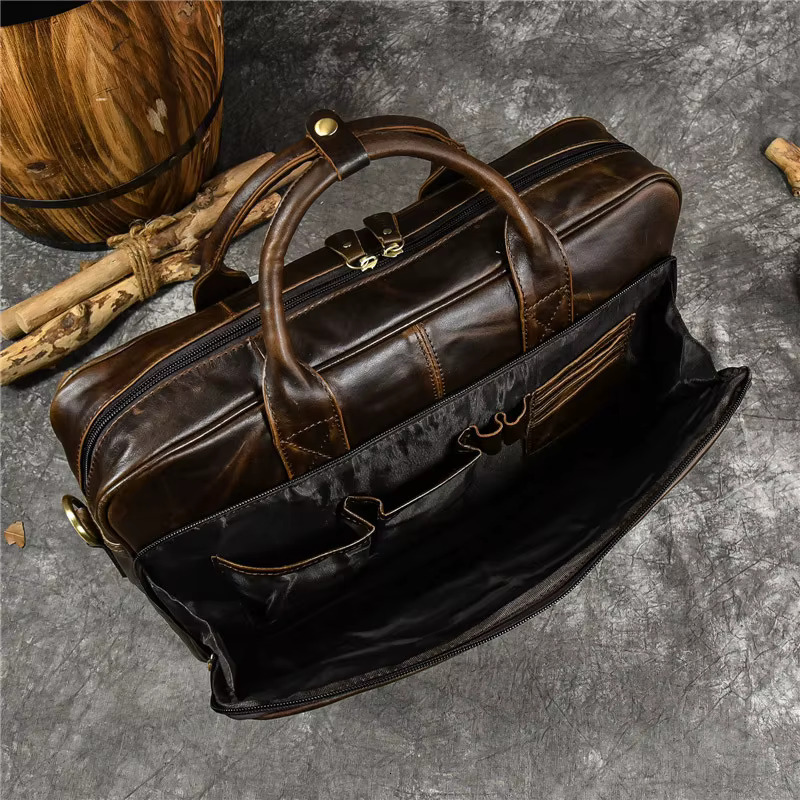 Designer Bag Genuine Handbag For Men Travel Briefcase Male Leather Shoulder Men's Business Laptop Bag Large Messenger Bags