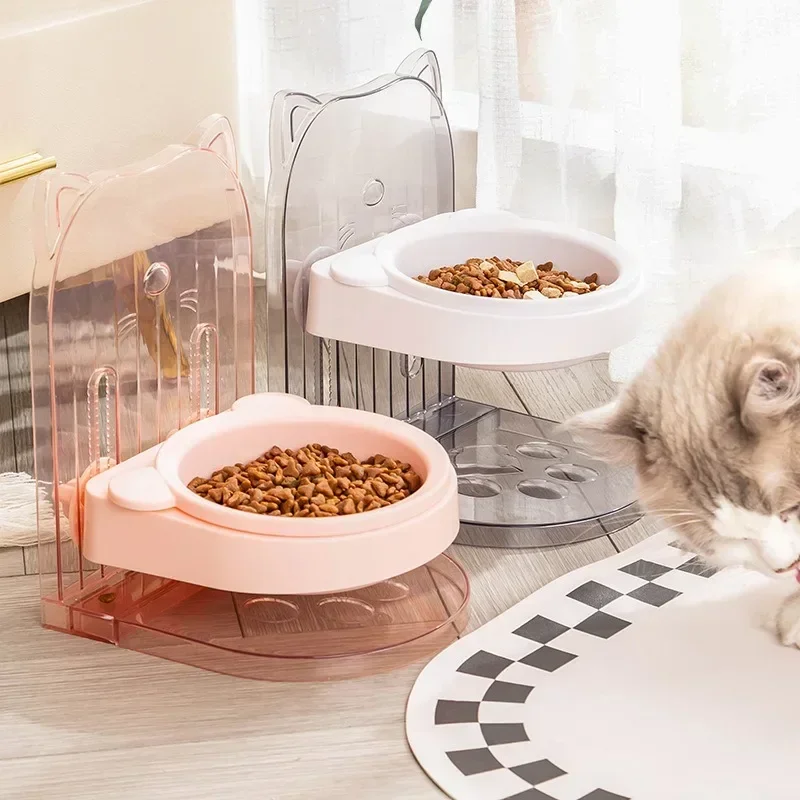 134200 Raised Cat Bowls Anti Vomiting Pet Food Bowl for Flat-Faced Cats Small Dogs Protect Pet's Spine Dishwasher Safe