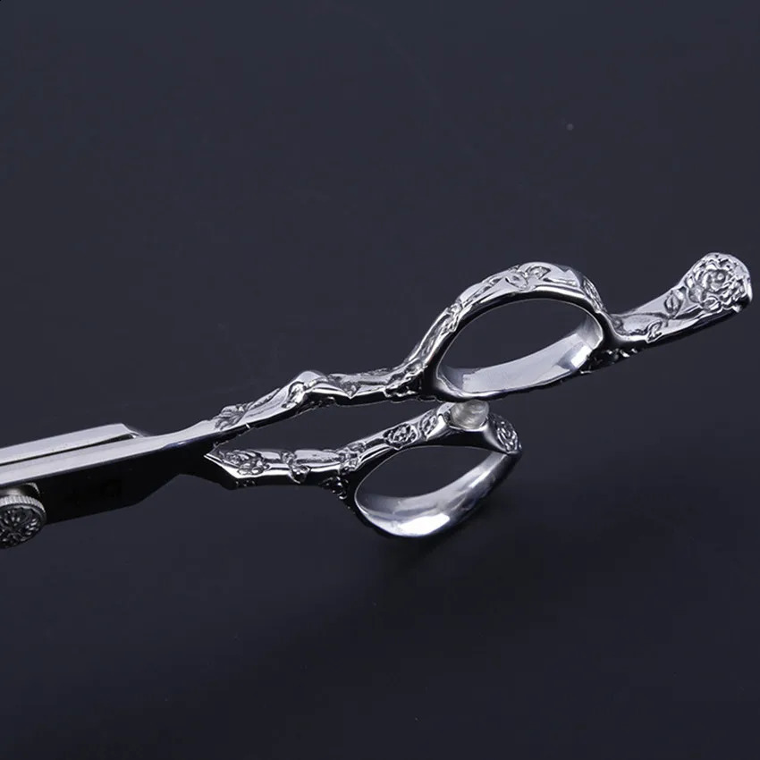 Professional Japanese 440C Stainless Steel 7 Inch Plum Handle Scissors For Barber Cutting Make Up Shears Hairdressing Scissors 250117