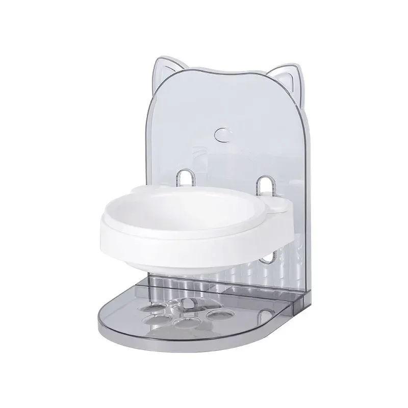 134200 Raised Cat Bowls Anti Vomiting Pet Food Bowl for Flat-Faced Cats Small Dogs Protect Pet's Spine Dishwasher Safe