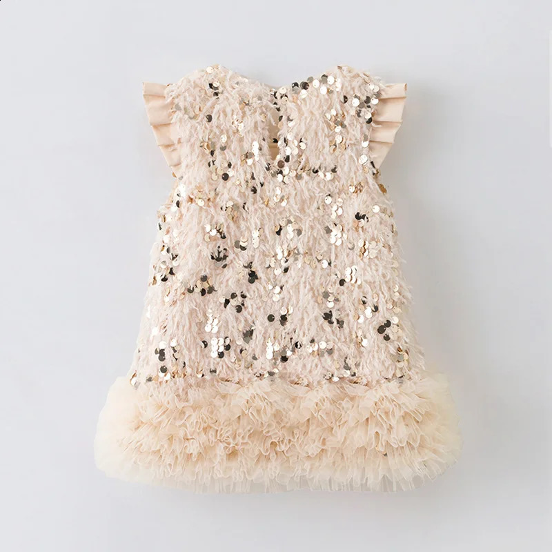 Baby Girls TUTU Dress Kids Children Vest Dress Bow Sequins Princess Dress Spring Autumn Clothes 2-8 Years L429 250120