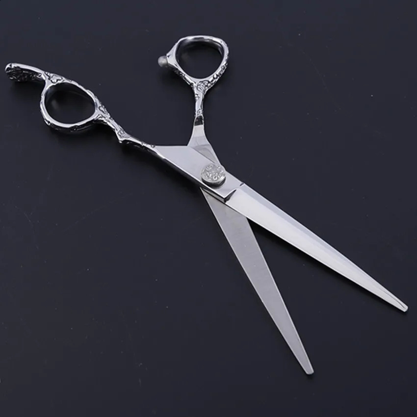 Professional Japanese 440C Stainless Steel 7 Inch Plum Handle Scissors For Barber Cutting Make Up Shears Hairdressing Scissors 250117