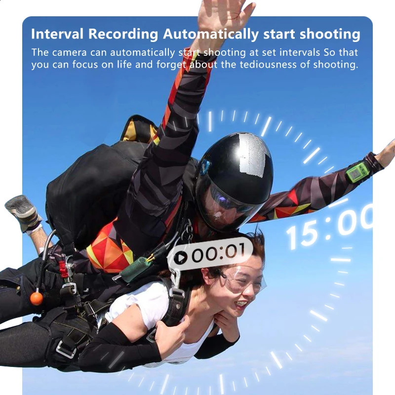Thumb Camera 2.7K HD 180° Rotate WIFI Sport DV Cycling Recorder Magnetic attraction Outdoor Action Camera 250121
