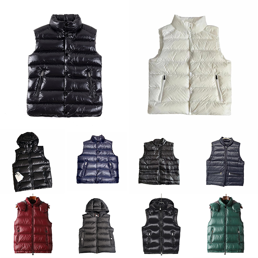 Multiple options Lightweight Mens Down Vest Stand Collar men gilet Chest NFC Badge men down vest Autumn Winter gilets size 1-5