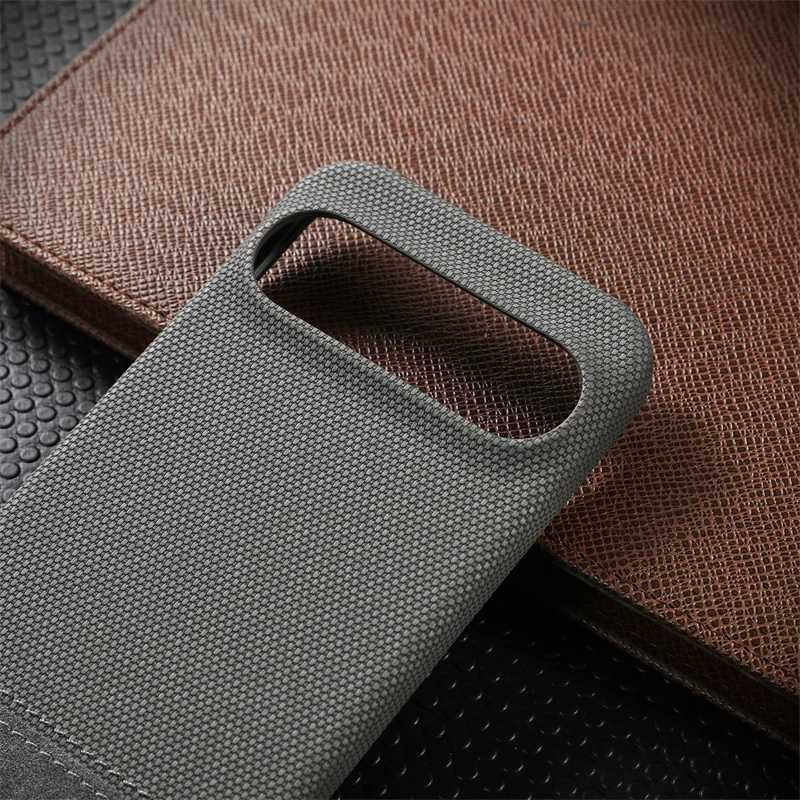 Matte Cotton Linen Soft Leather Phone Case For Google Pixel 8 9 Pro XL 8A Frameless Anti-Fingerprints PC Shockproof Cover Z250122
