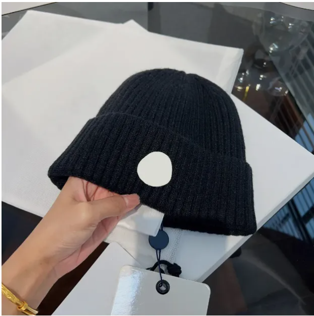 Plaid beanie designer hats for men knitted bonnets winter hat fall thermal skull cap casual travel classical beanies black grey keep warm