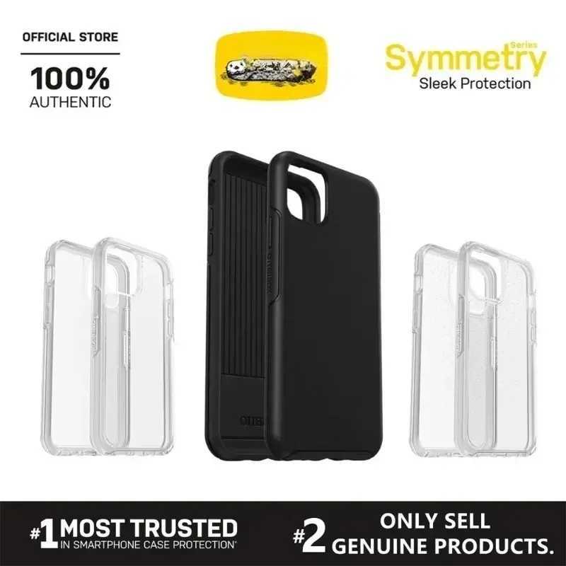 Otter iPhone 14 Pro Max / 14 Pro / 14 Plus / 14 / 13 12 11 Pro Max BoxSymmetry Black / Clear Series Case Z250122