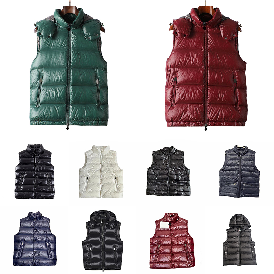 Multiple options Lightweight Mens Down Vest Stand Collar men gilet Chest have NFC Badge men down vest Autumn Winter gilets size 1-5