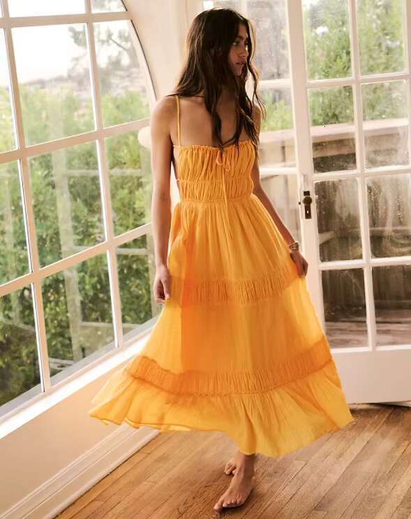 Canwedance Open Back Holiday Strapless Sexy Solid Color Rayon Maxi Dress Mujer Free Style Vestidos People Vacation Dresses