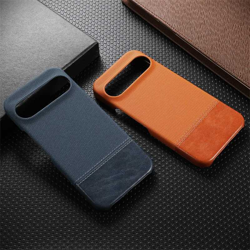 Matte Cotton Linen Soft Leather Phone Case For Google Pixel 8 9 Pro XL 8A Frameless Anti-Fingerprints PC Shockproof Cover Z250122