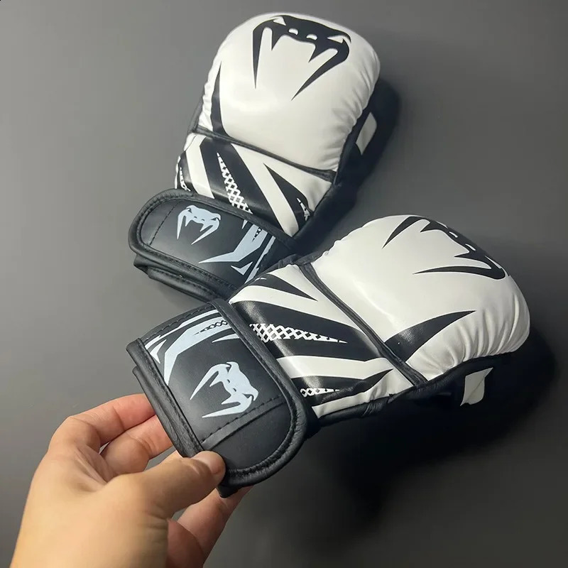 Professional MMA Boxing Gloves Half Finger Sandbag Karate Muay Thai Training Gloves Men Women Thickened Boxing Equipment 250108