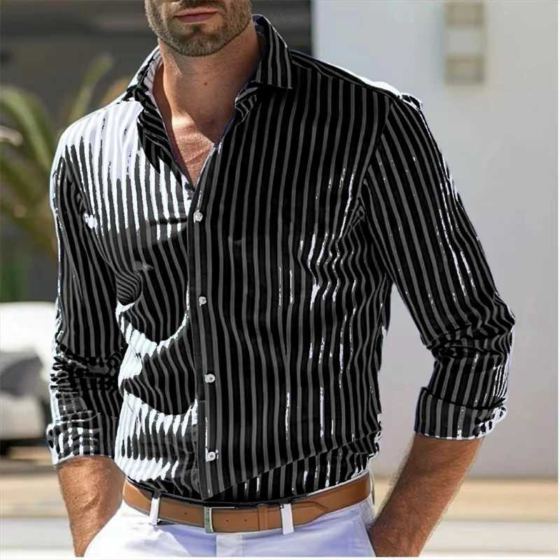 High Quality Mens shirt long sleeved shirt single breasted shirt loose style business office spring shirt xs-6xl casual fashion T250121