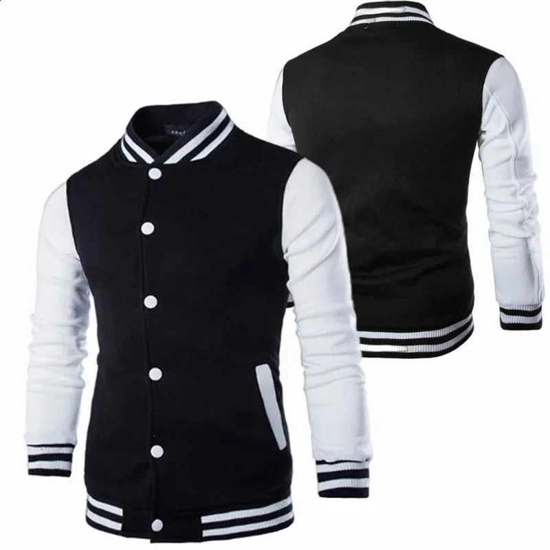 Mens Baseball Uniform High Quality Street Trend Cardigan Sweatshirts Jackets Sports Casual Clothing Youth Tracksuit Coat y2k 250116