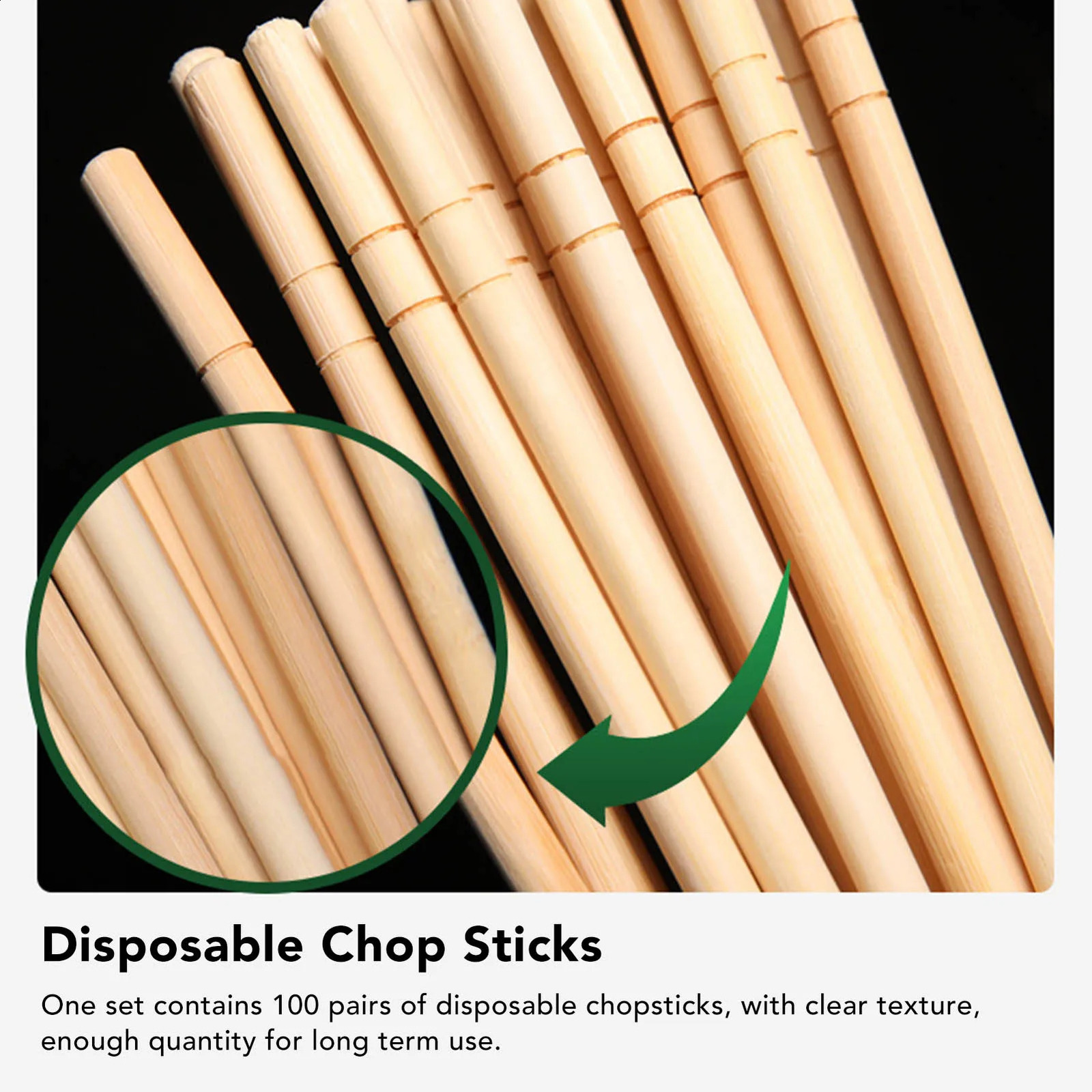 Disposable Chopsticks Separated Package Bamboo Round Chop Sticks for Restaurants Home Use Disposable Round Chopsticks 250122