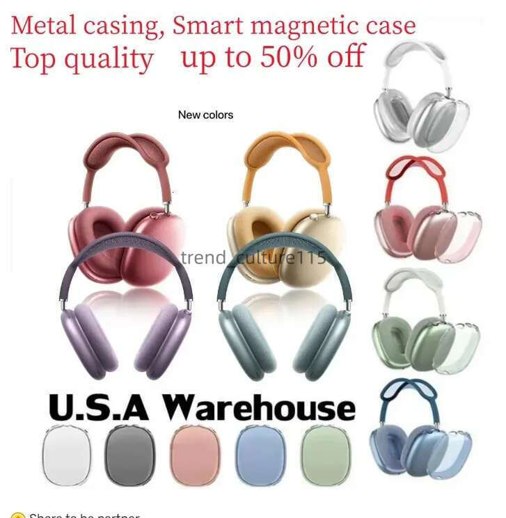 B1 Metal shell with ANC pro 2 bluetooth Headphone Accessories Transparent Solid Silicone case Air 4 pods Max Pro 3 Headphones Smart Protective Case