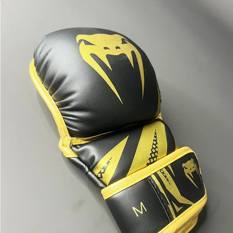 Professional MMA Boxing Gloves Half Finger Sandbag Karate Muay Thai Training Gloves Men Women Thickened Boxing Equipment 250108
