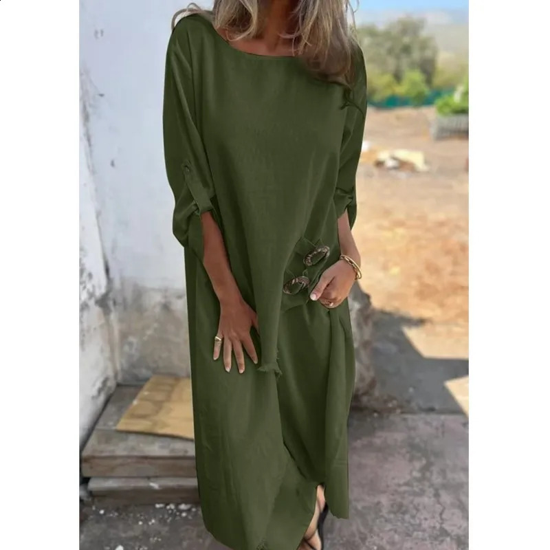 Women Linen Long Pants Sets Fashion Solid Casual Irregular Tops Wide Leg Pant Suits Office Lady 2 Piece Loose Clothes 250120