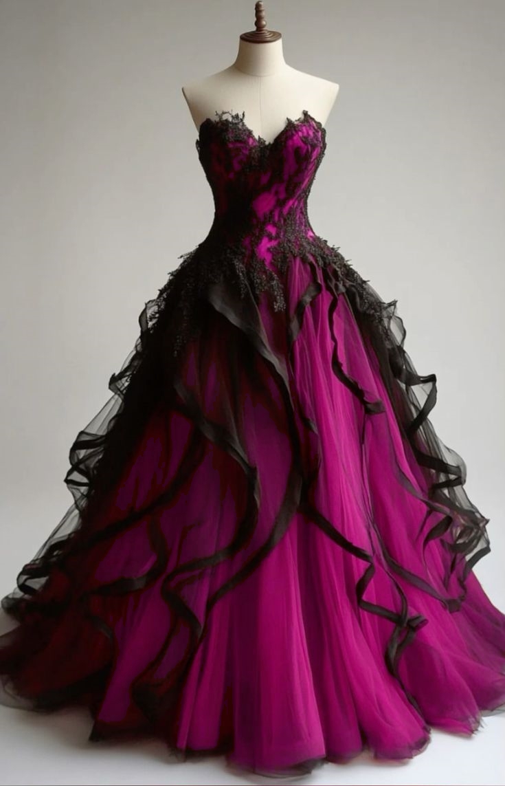 Vintage Red And Black Prom Dresses Ruffles A-Line Tulle Special Occasion Gown Lace Appliques Sweetheart Sleeveless Long Evening Dress For Women 2025