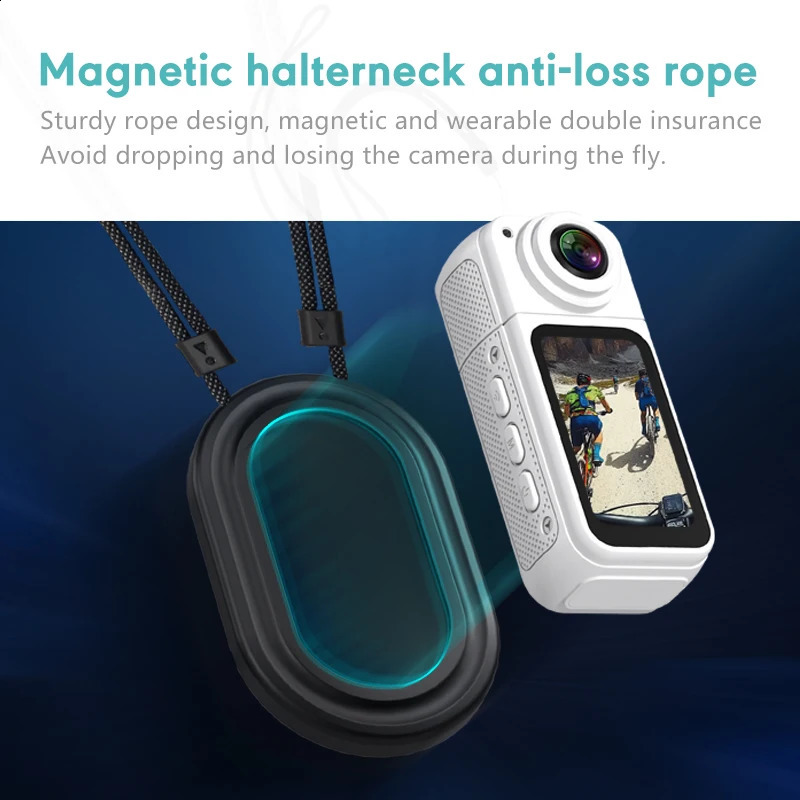 Thumb Camera 2.7K HD 180° Rotate WIFI Sport DV Cycling Recorder Magnetic attraction Outdoor Action Camera 250121