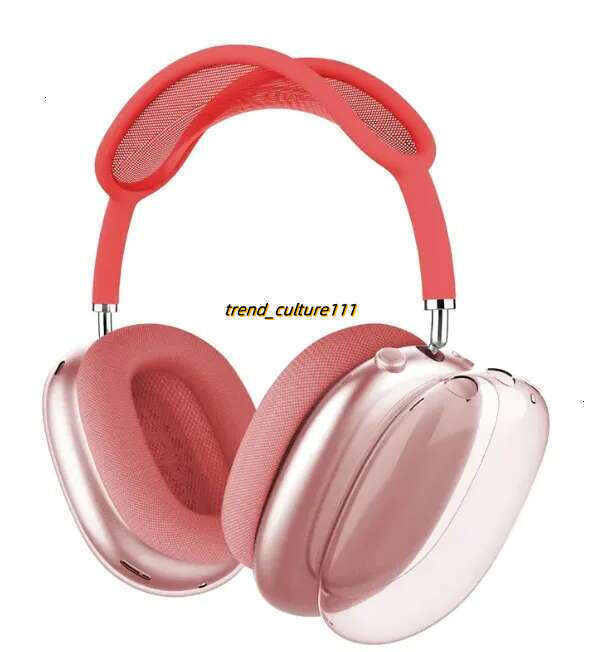 For Apple Max ANC Metal bluetooth Headphone Accessories Transparent TPU Solid Silicone Waterproof Protective case Headphones Pro 2 Headset cover Case