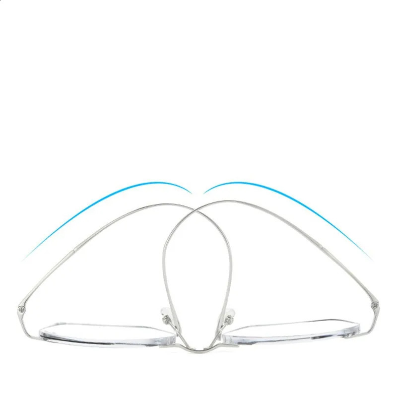 Rimless Glasses Myopia Mens High-end Ultra-light Frames Gold Wire Glasses 250120