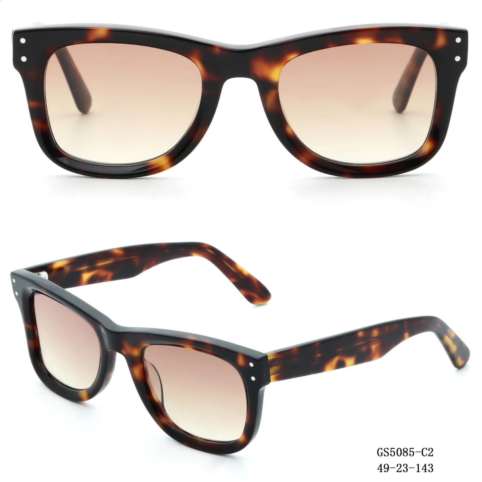 est Reverse sunglasses Handmade Acetate Nylon Lenses Unisex UV400 Eyeglasses 250121