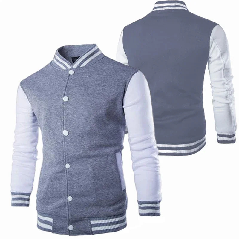 Mens Baseball Uniform High Quality Street Trend Cardigan Sweatshirts Jackets Sports Casual Clothing Youth Tracksuit Coat y2k 250116