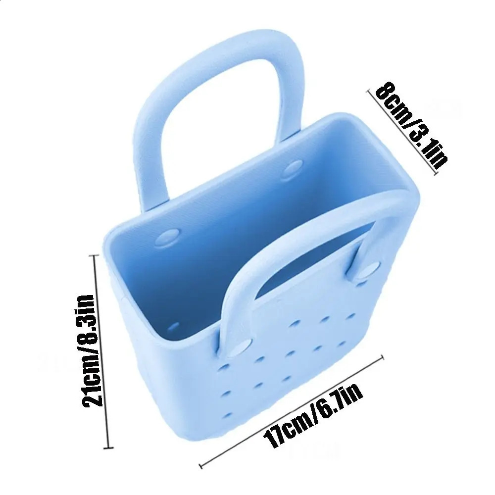 Fashion Mini EVA Hole Bags for Women Cartoon Colorful Summer Beach Tote Bag Basket Holes Waterproof Handbag Pouch 250121