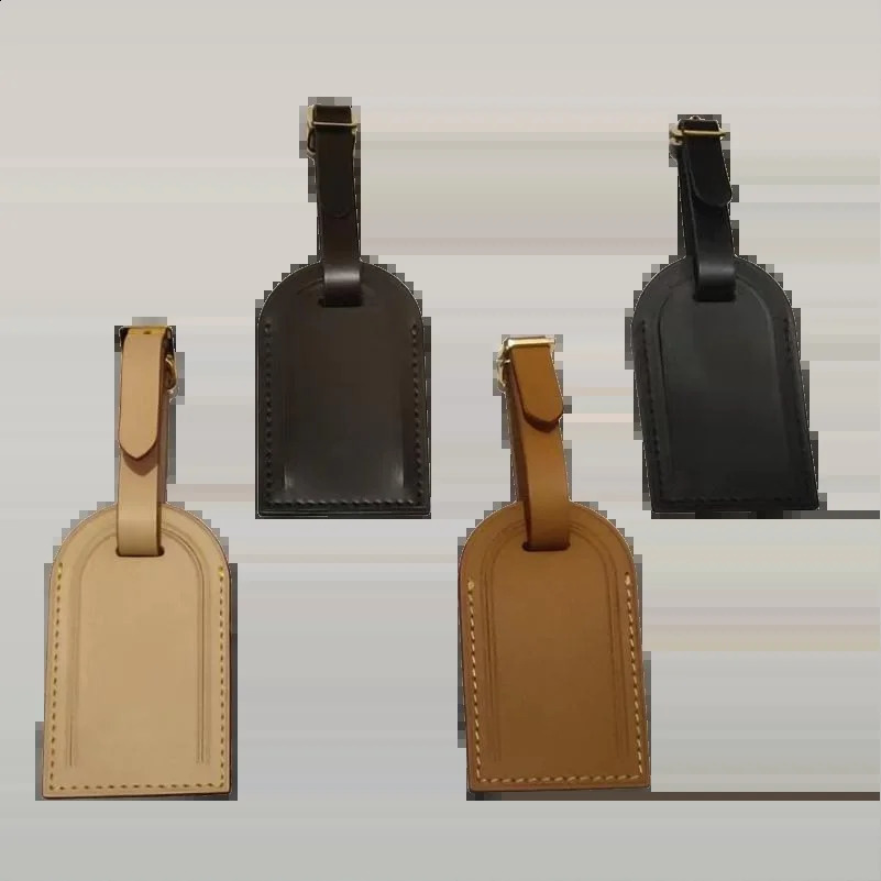 Duffle Bag Hot Travel Lage ID Initial Quality Letters Stamp Nametag Vachetta Calfskin Airline Name Tag Label Big New Size 250121