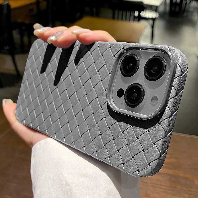 Breathable Mesh Grid Woven Cooling Thin Case For iPhone 16 15 14 13 12 11 Pro Max Plus Soft Silicone Cover Z250122