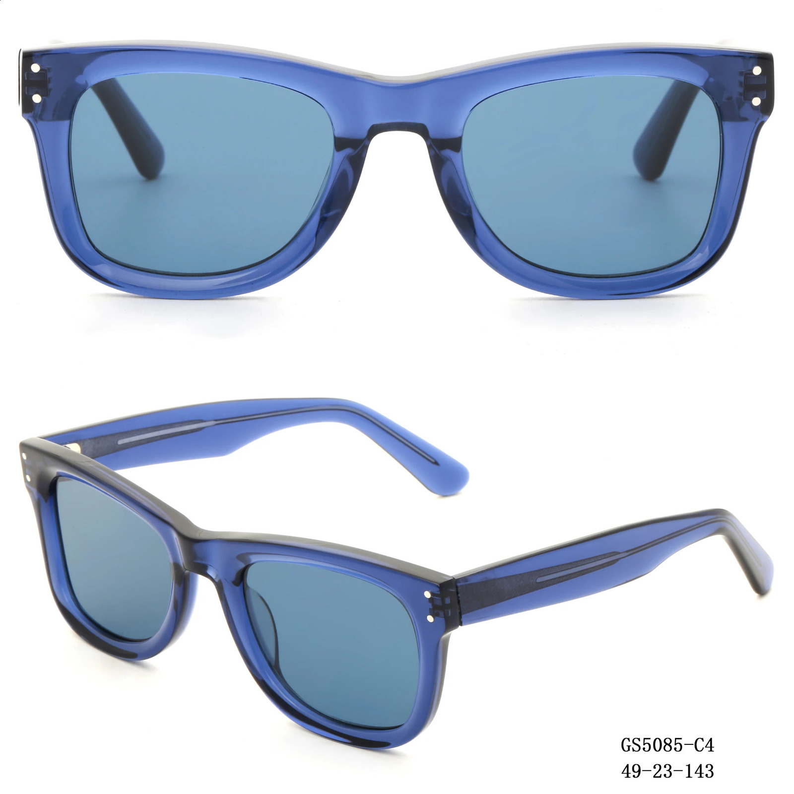 est Reverse sunglasses Handmade Acetate Nylon Lenses Unisex UV400 Eyeglasses 250121