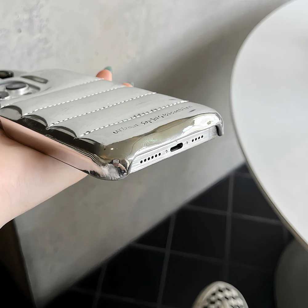 INS Fashion Cow Horns Glossy Phone Case For iphone 16 15 14 13 12 Pro Max Cover Luxury PU Leather Shockproof Case Z250122