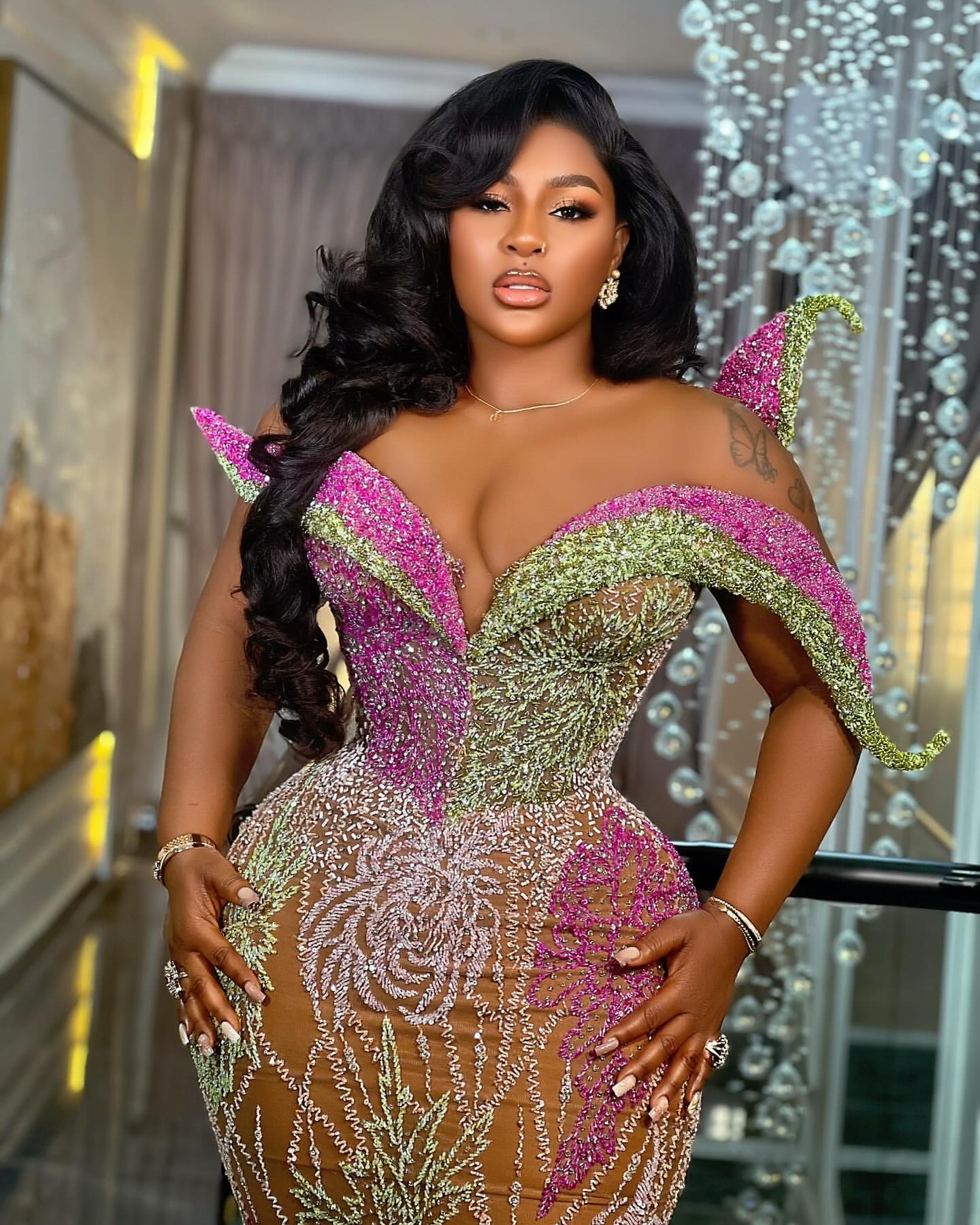 Aso Ebi Illusion Mermaid Prom Dresses 2025 Lace Beaded Stylish Evening Formal Party Second Birthday Engagement Gowns Plus Size Dress For Special Ocns