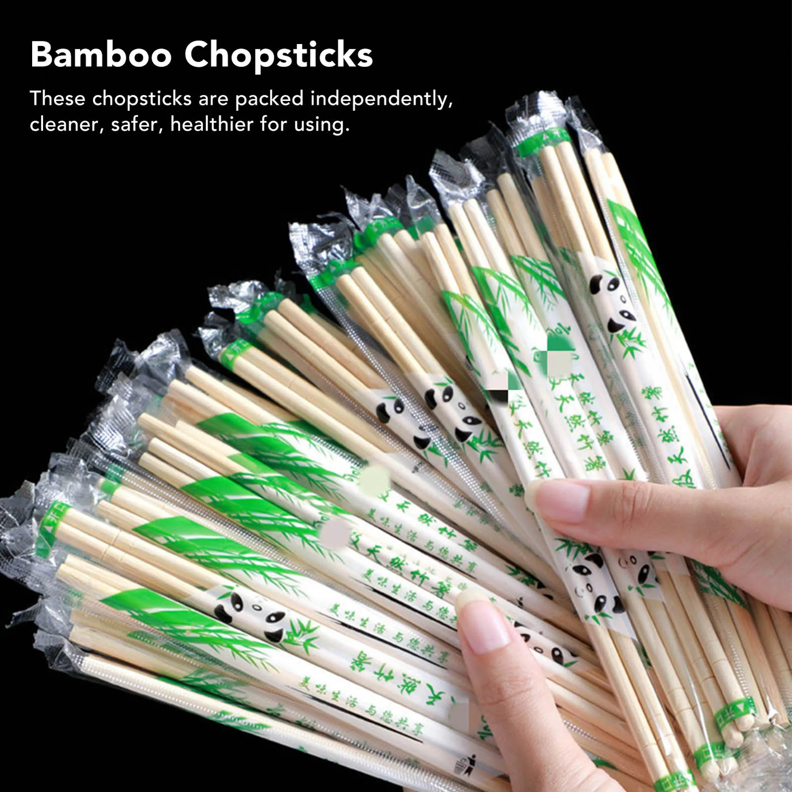 Disposable Chopsticks Separated Package Bamboo Round Chop Sticks for Restaurants Home Use Disposable Round Chopsticks 250122